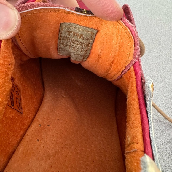 Women's Red Artistic Leather Comfort Shoes - TMA Eyes & MAiA size 9.5 (42) - Picture 7 of 9